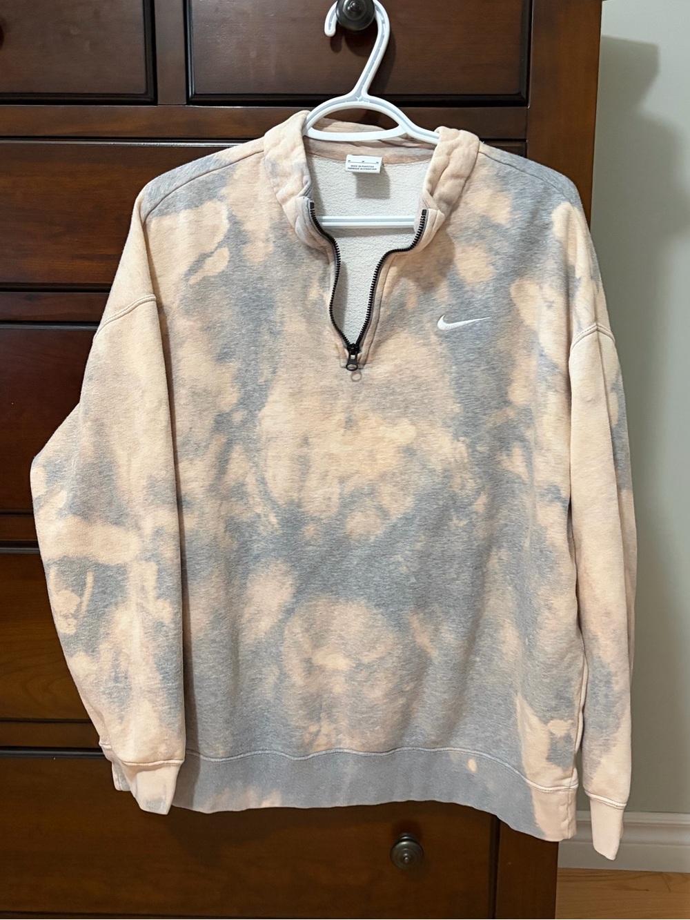 Nike Tie-Dye Quarter-Zip Fleece Pullover
